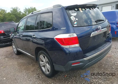 2012 Toyota Highlander Limited V6 z USA, uszkodzony, nr VIN 5TDDK3EH5CS136752